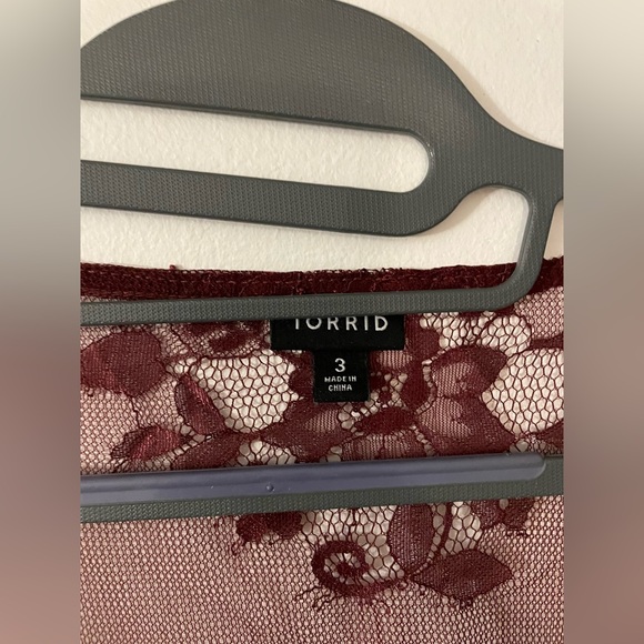 TORRID LACE BABY DOLL TOP - Picture 3 of 8